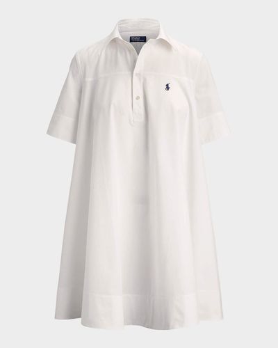 Polo Ralph Lauren Cotton A-Line Mini Shirtdress