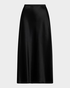Polo Ralph Lauren Double-Face Satin Midi-Skirt