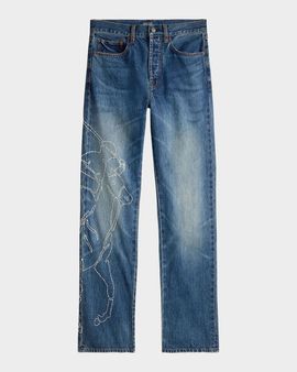Polo Ralph Lauren Embroidered Straight-Leg Jeans