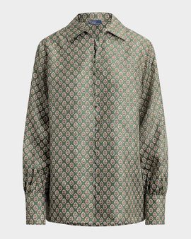 Polo Ralph Lauren Floral-Print Silk Shirt