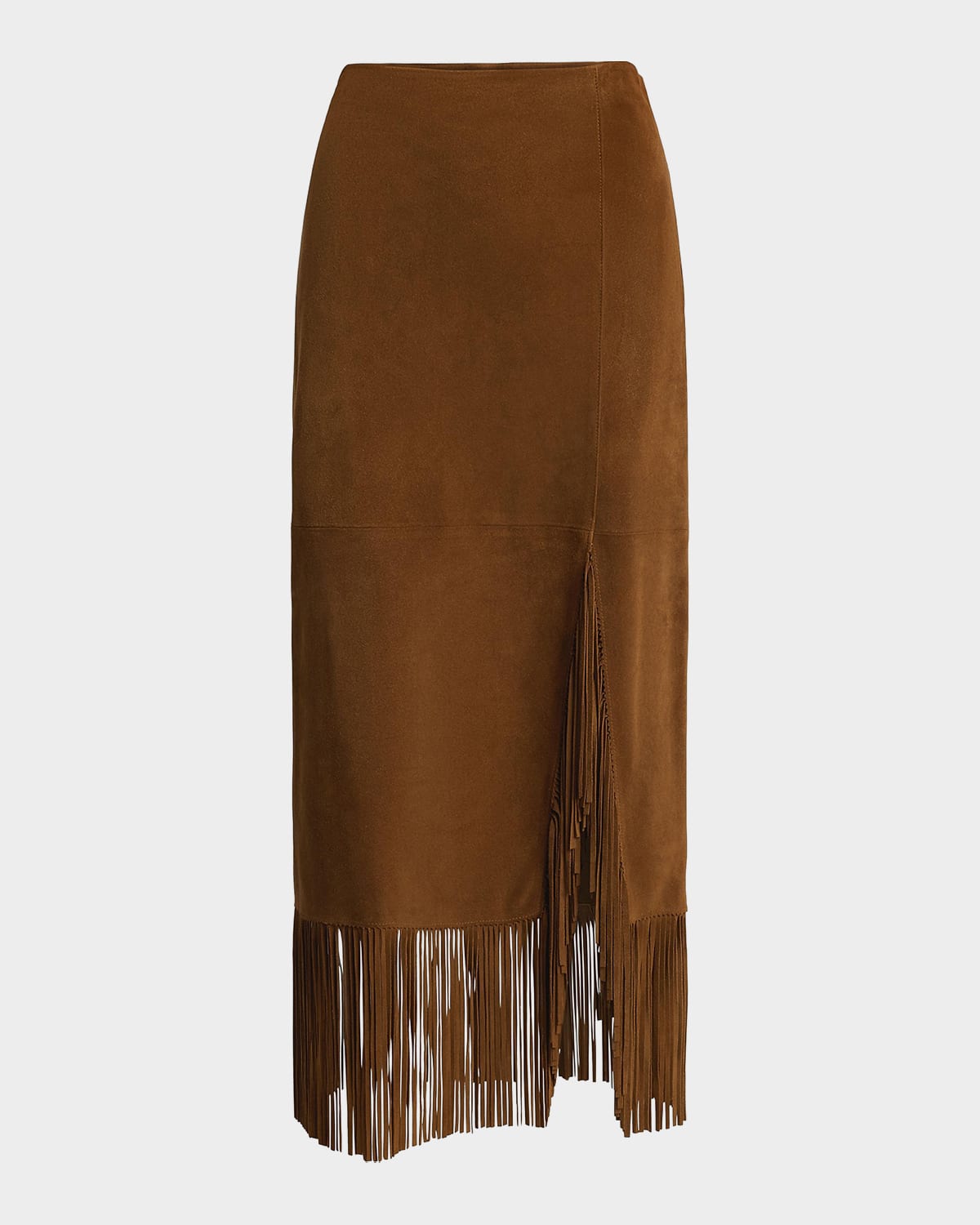Polo Ralph Lauren Fringe Suede Skirt