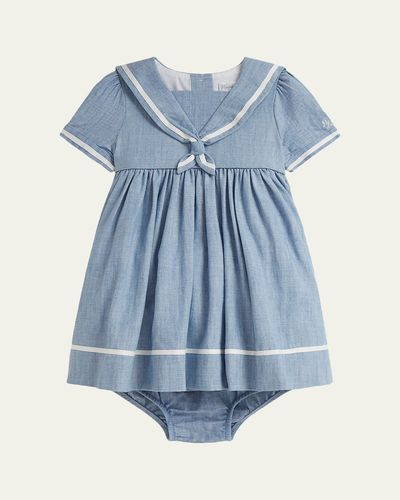 Polo Ralph Lauren Girl's Chambray Sailor Dress & Bloomers Set