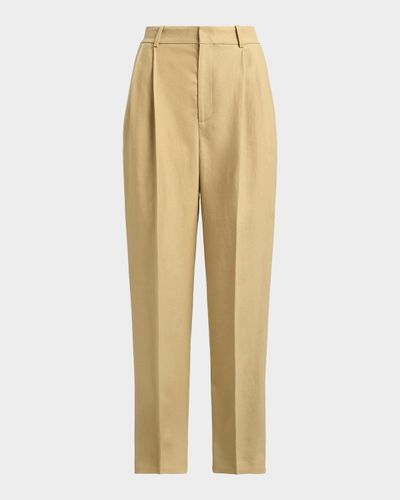 Polo Ralph Lauren Hemp Pleated Tapered Pants