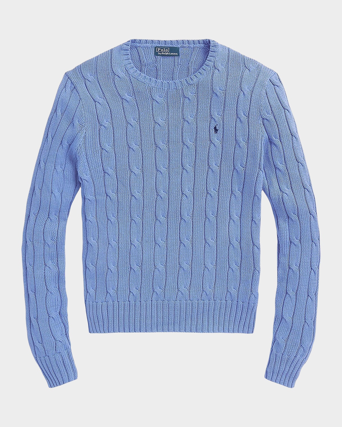 Polo Ralph Lauren Julianna Cable-Knit Cotton Crewneck Sweater