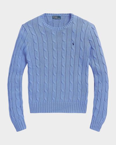 Polo Ralph Lauren Julianna Cable-Knit Cotton Crewneck Sweater