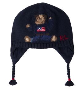 Polo Ralph Lauren Kids Polo Ralph Lauren Kids Baby Polo Bear intarsia cotton beanie