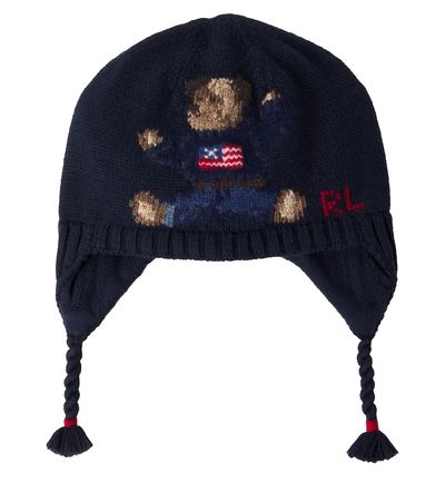 Polo Ralph Lauren Kids Polo Ralph Lauren Kids Baby Polo Bear intarsia cotton beanie