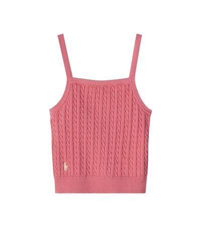 Polo Ralph Lauren Kids Polo Ralph Lauren Kids Cable-knit cotton tank top