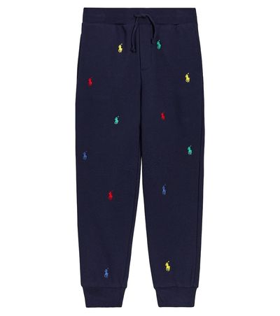 Polo Ralph Lauren Kids Polo Ralph Lauren Kids Embroidered cotton-blend sweatpants