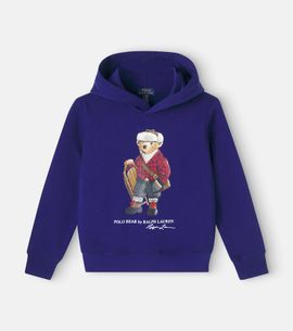 Polo Ralph Lauren Kids Polo Ralph Lauren Kids Polo Bear cotton-blend jersey hoodie