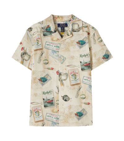 Polo Ralph Lauren Kids Polo Ralph Lauren Kids Printed cotton-blend twill shirt
