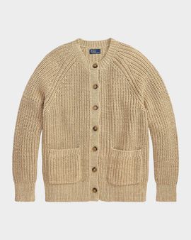 Polo Ralph Lauren Knitted Raglan-Sleeve Cotton Cardigan
