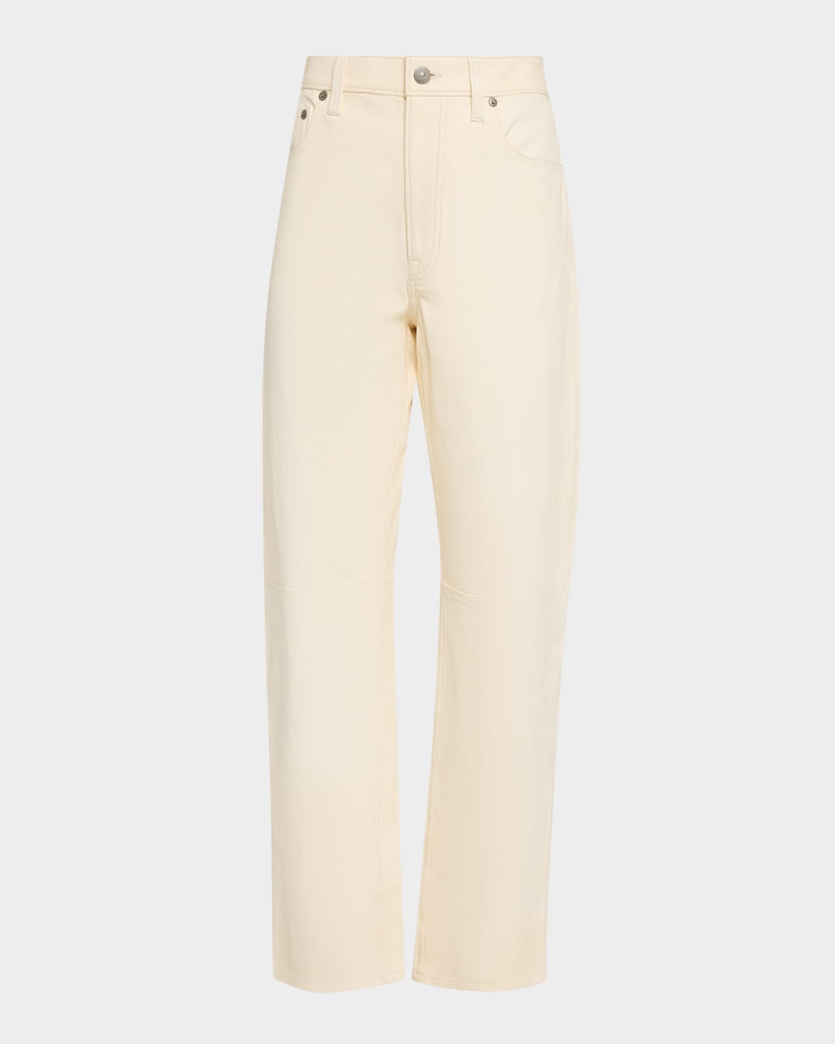 Polo Ralph Lauren Lambskin Relaxed Straight Pants