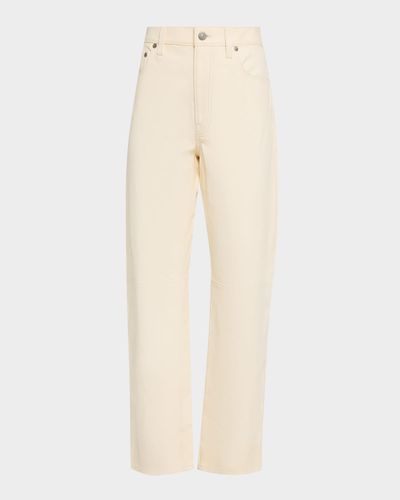 Polo Ralph Lauren Lambskin Relaxed Straight Pants