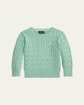 Polo Ralph Lauren Little Boy's & Boy's Cable-Knit Cotton Sweater