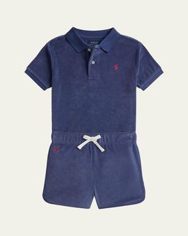 Polo Ralph Lauren Little Boy's & Boy's Terry Polo Shirt & Short