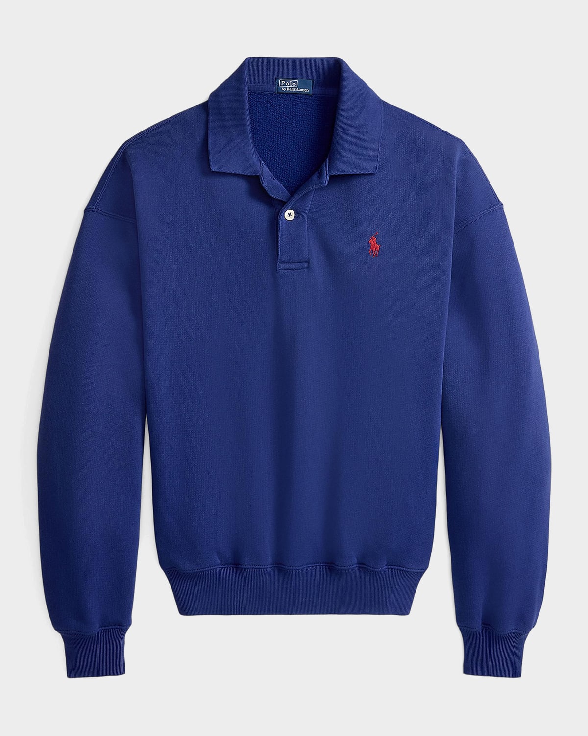 Polo Ralph Lauren Logo Cotton-Blend Polo Sweatshirt
