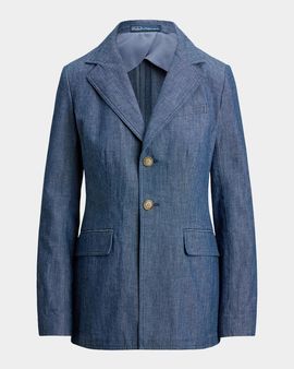 Polo Ralph Lauren Notch Lapel Cotton Blazer