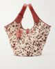 POLO RALPH LAUREN Ply medium leather-trimmed cow-print calf hair tote - 1