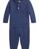 Polo Ralph Lauren Polo Ralph Lauren Baby Two Piece Set Long Sleeve Estate Rib Knit Funnel Neck Sweatshirt With Jogger - 1