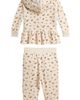 Polo Ralph Lauren Polo Ralph Lauren Baby Two Piece Set Long Sleeve Velour Floral Printed Ruffle Full-zip With Jogger - 2