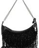 Polo Ralph Lauren Polo Ralph Lauren Beaded Fringe Shoulder Bag Black One - 1