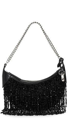 Polo Ralph Lauren Polo Ralph Lauren Beaded Fringe Shoulder Bag Black One