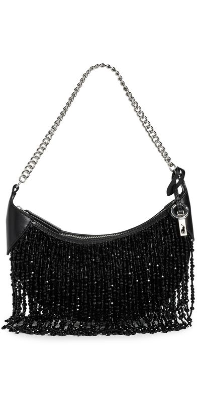 Polo Ralph Lauren Polo Ralph Lauren Beaded Fringe Shoulder Bag Black One