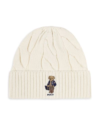 Polo Ralph Lauren Polo Ralph Lauren Bear Cable Knit Beanie