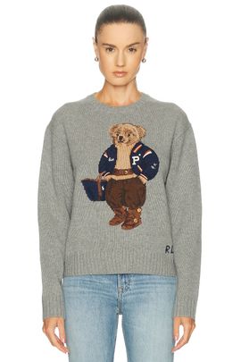 Polo Ralph Lauren Polo Ralph Lauren Bear Crewneck Long Sleeve Sweater