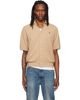Polo Ralph Lauren Polo Ralph Lauren Beige Short Sleeve Collared Sport Shirt - 1