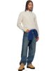 Polo Ralph Lauren Polo Ralph Lauren Beige 'The Iconic Cable-Knit' Cashmere Sweater - 4