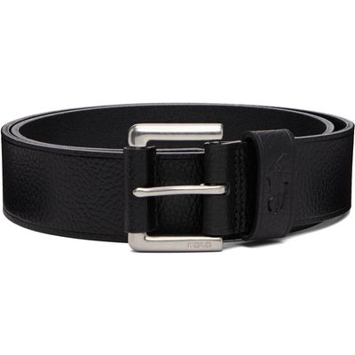 Polo Ralph Lauren Polo Ralph Lauren Black Pebbled Leather Belt