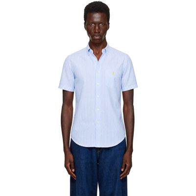 Polo Ralph Lauren Polo Ralph Lauren Blue & White Untucked Shirt