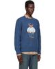 Polo Ralph Lauren Polo Ralph Lauren Blue Polo Bear Cotton Linen Blend Sweater - 2