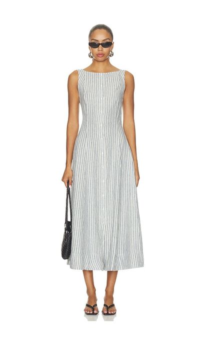 Polo Ralph Lauren Polo Ralph Lauren Boat Neck Sleeveless A Line Dress