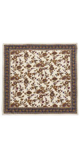 Polo Ralph Lauren Polo Ralph Lauren Bohemian Floral Square Bandana Cream Multi One