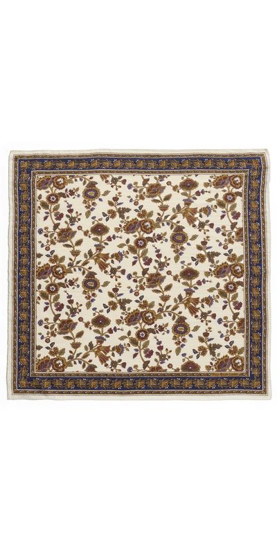 Polo Ralph Lauren Polo Ralph Lauren Bohemian Floral Square Bandana Cream Multi One