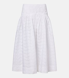 Polo Ralph Lauren Polo Ralph Lauren Broderie anglaise cotton midi skirt