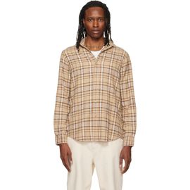 Polo Ralph Lauren Polo Ralph Lauren Brown & Beige Long Sleeve Spread Collar Sport Shirt