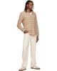 Polo Ralph Lauren Polo Ralph Lauren Brown & Beige Long Sleeve Spread Collar Sport Shirt - 4