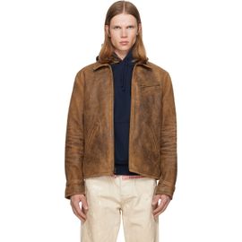 Polo Ralph Lauren Polo Ralph Lauren Brown Leather Bomber Jacket