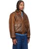Polo Ralph Lauren Polo Ralph Lauren Brown Leather Flight Jacket - 2