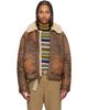 Polo Ralph Lauren Polo Ralph Lauren Brown Shearling Bomber Jacket - 1
