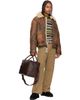 Polo Ralph Lauren Polo Ralph Lauren Brown Shearling Bomber Jacket - 4
