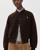 Polo Ralph Lauren Polo Ralph Lauren Cable Knit Wool Cashmere Bomber Jacket Walnut Brown Melange - 2