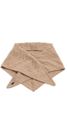 Polo Ralph Lauren Polo Ralph Lauren Cable Triangle Scarf Soft Grey One
