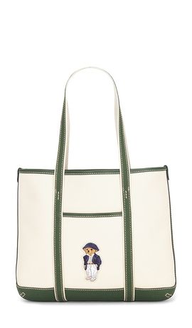 Polo Ralph Lauren Polo Ralph Lauren Canvas Leather Tote Small Bag