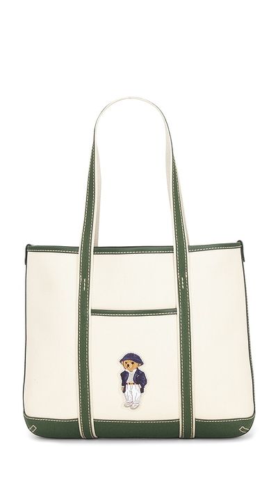 Polo Ralph Lauren Polo Ralph Lauren Canvas Leather Tote Small Bag