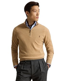 Polo Ralph Lauren Polo Ralph Lauren Cashmere Stand Collar Zip Sweater